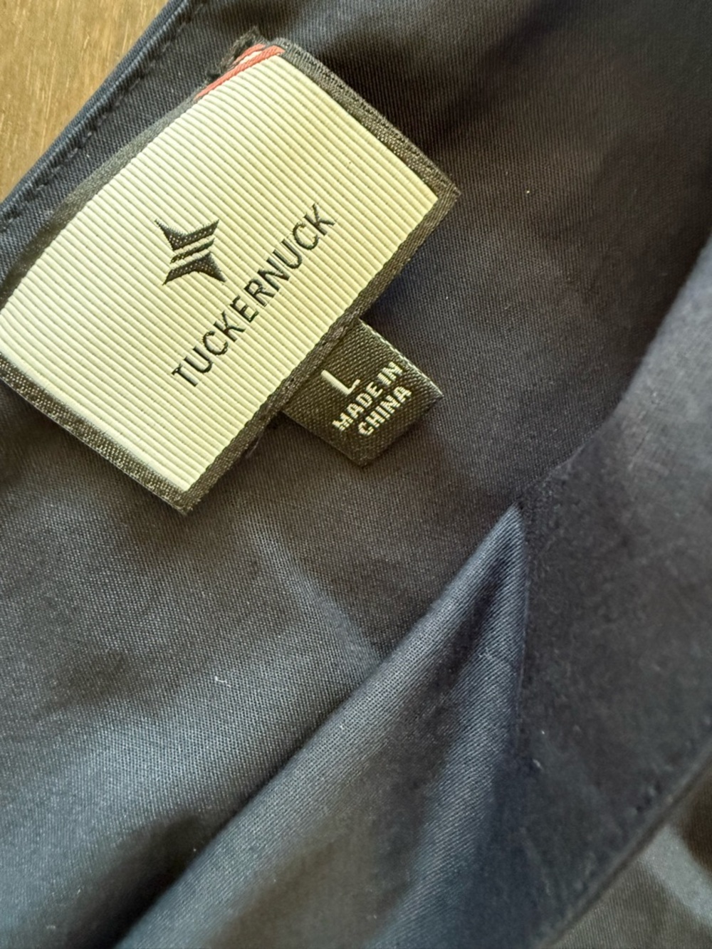 Tuckernuck NWOT Navy Kate Dress Button Down Poplin Cotton Midi Dress Size L - Picture 6 of 14